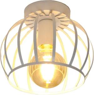 Riserva Dekolicht Deckenlampe Schwarz Vintage E27 Industrial Stil Metall 19cm, E27, Einfach zu installieren, für Schlafzimmer, Wohnzimmer