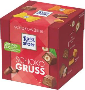 Ritter SPORT Schokolade, Ritter Sport Schokowürfel Schoko Gruß mit verschiedenen Sorten 176g