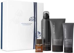Rituals Pflege-Geschenkset Rituals Homme Geschenkset M – 4-teilig mit erfrischender Pflege, 4-tlg., Erfrischendes Homme Set mit Bambus, Minze & Zedernholz