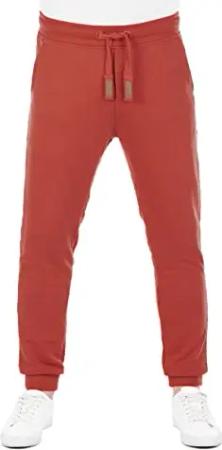 riverso Jogginghose Herren lang RIVSven Slim Fit Trainingshose Sporthose Trainingshose Freizeithose, Größe:XL, Farbe:Rusty Ochre Red