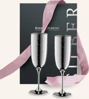 ROBBE & BERKING Champagner-Geschenkset MARTELÉ (90g versilbert)