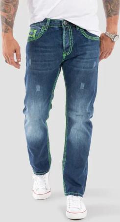 Rock Creek Jeans Comfort Fit dicke Nähte Loose Fit