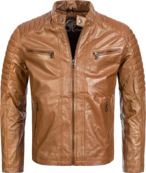 Rock Creek Lederjacke Regular Fit