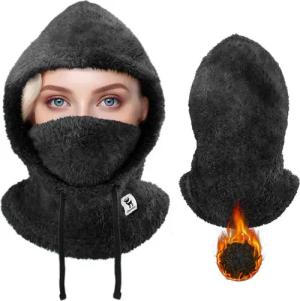 ROCKBROS Sturmhaube Winter Warme Balaclava Winddichte Sturmmaske Skimaske Nackenwärmer Verstellbar & kombinierbar mit Mützen
