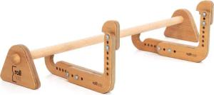 rollholz Klimmzugstange aus Holz für jeden Türrahmen