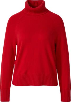 Rollkragenpullover mit seitlichem Knopf-Detail