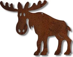 Rostikal Weihnachtsfigur Elch Weihnachtsfigur Rost Stecker Weihnachten, Echter Rost