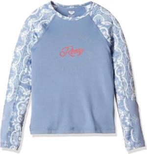Roxy Jr Aloha Ls Kinder-T-Shirt mit UV-Schutz Blau