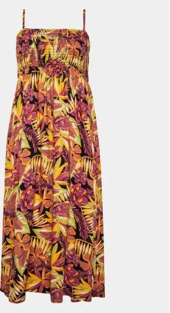 Roxy Sommerkleid Remember Sun Wvsk ERJWK03146 Grau Slim Fit