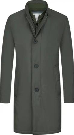 Roy Robson Mantel mit heraustrennbarer Blende und Stehkragen