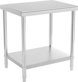 Royal Catering Arbeitstisch 80 x 60 cm Edelstahltisch Edelstahl Zerlegetisch Gastro 190 kg, verschiedene Größen