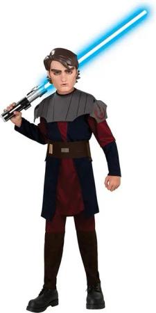 Rubie´s Kostüm Clone Wars Anakin Skywalker Kostüm für Kinder, Star Wars-Kostüm aus der Clone Wars-Animationsserie