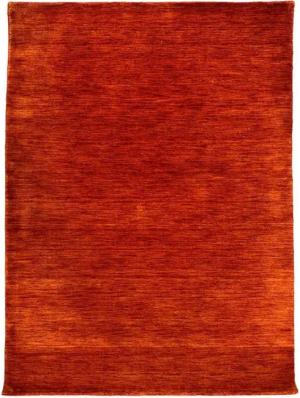 Rug Studios Teppich GABBEH PLAIN GAIA, Rechteckig, Höhe: 14 mm, Handgefertigt, 80 x 150 cm, Terra