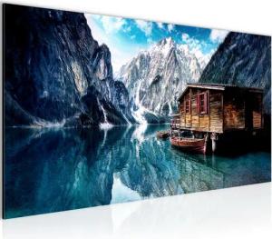 Runa Art XXL-Wandbild Natur Landschaft Bild Wohnzimmer Schlafzimmer Deko 043712a 100x40 cm, Berge Winter, Ostsee Nordsee Dekoration Landhaus