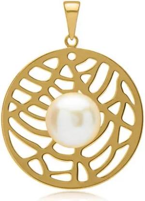 Runder Anhänger Fantasiemuster 925er Silber