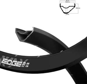Ryde Felge EDGE M 26 OS 26-622 Disc schwarz 32 Loch VL=6,5