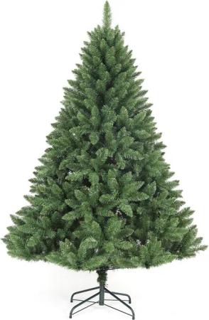 Salcar Künstlicher Weihnachtsbaum PVC Künstlicher Weihnachtsbaum mit Weihnachtsbaumständer Tannenbaum, Nordmanntanne, 180 cm hoch, 126 cm Durchmesser und 730 Spitzen