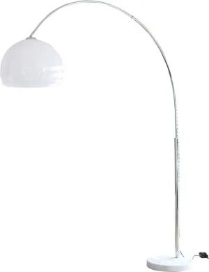 SalesFever Bogenlampe Knud, Dimmer, ohne Leuchtmittel, Höhenverstellbar, mit Dimmschalter, echter Marmorfuß