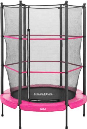 Salta Junior Trampoline für In- und Outdoor - rund - Ø140cm - Schutzrand Pink
