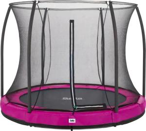 Salta Trampoline - Comfort Edition Ground - rund - Ø251cm - Schutzrand Pink