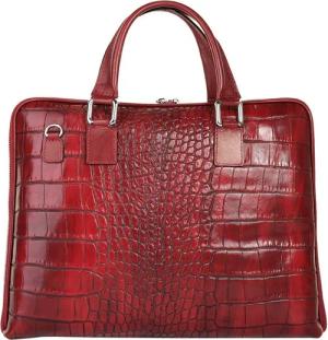 Samantha Look Aktentasche, echt Leder, Made in Italy