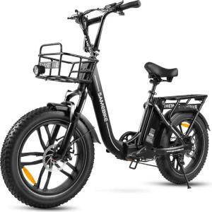Samebike C05 Pro Faltbares E-Bike mit Korb und 36V13AH Akku