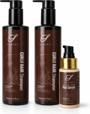Samira Haarpflege-Set Ultra Locken Shampoo & Conditioner + smoothi anti frizz serum, 3-tlg., reichhaltig