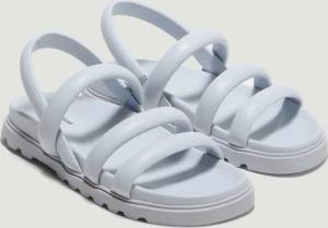 Sandalen in Glattleder-Optik