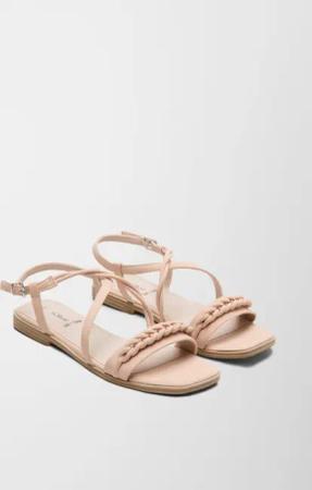 Sandalen mit Flecht-Detail