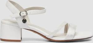 Sandalen mit Logo-Detail und Blockabsatz