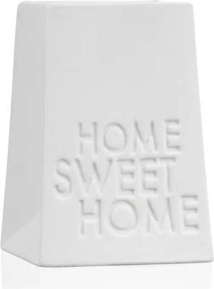 Sandra Rich Windlicht SANDRA RICH, Teelichthalter "HOME SWEET HOME" 10cm Porzellan weiß/matt