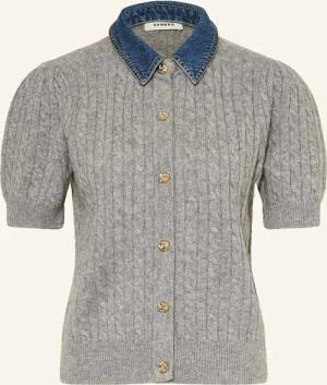 SANDRO Strickjacke mit abnehmbarem Kragen