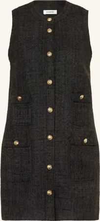 SANDRO Tweed-Kleid