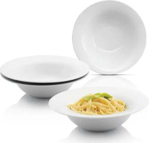 SÄNGER Pastateller New Port, Weiß, (4 St), spülmaschinenfest, Ø23,3x6,3cm, Porzellan, Premium Collection