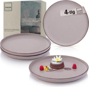 SÄNGER Teller Bombay, (4 St), Bombay Basalt, 4x Dessertteller, Steingut, VALUE COLLECTION