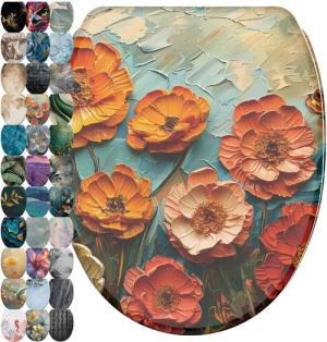 Sanilo WC-Sitz mit Absenkautomatik & Top Fix in vielen Designs, hochwertig, abnehmbar, leichte Montage von oben, mit Schraubenzieher