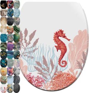 Sanilo WC-Sitz mit Absenkautomatik & Top Fix in vielen Designs, hochwertig, abnehmbar, leichte Montage von oben, mit Schraubenzieher