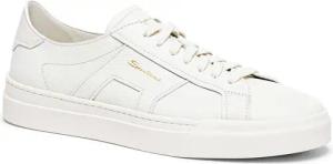 Santoni Low-Top Sneaker - Men's leather sneaker - Gr. UK_11_5 - in Weiß - für Damen