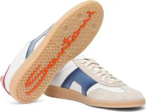 Santoni Low-Top Sneaker - Men's leather sneaker - Gr. UK_8_5 - in Weiß - für Damen