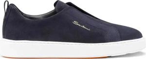 Santoni Low-Top Sneaker - Men's suede sneaker - Gr. UK_9 - in Weiß - für Damen