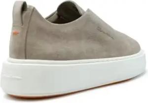 Santoni Low-Top Sneaker - Wbcd61323bartsapm45 Beige Suede Sneaker - Gr. 37 (EU) - in Weiß - für Damen