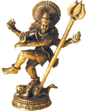 Saraswati Dekofigur Shiva tanzend Messing 4cm