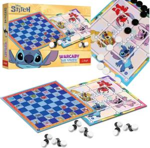 Sarcia.eu Spielesammlung DISNEY Lilo und Stitch 2in1 Kinder Familienspiel Dame und Mühle, 6+