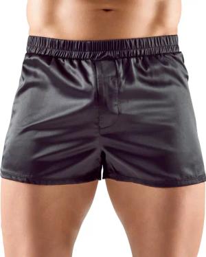 Satin-Pants mit Eingriff vorne