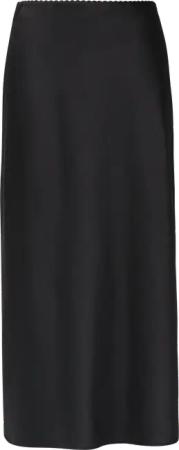 Satin-Rock in Midi-Länge