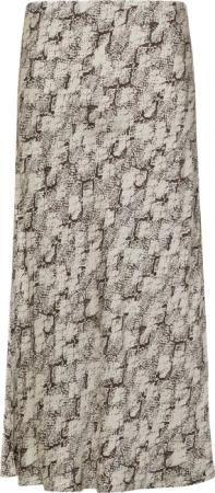 Satin-Rock in Midilänge mit All-over-Print