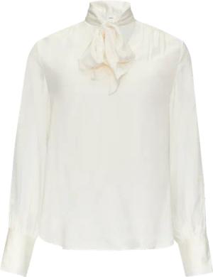 Satinbluse mit Schluppe