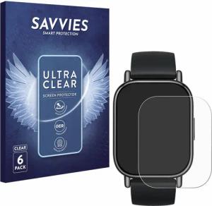 Savvies Displayschutzfolie Schutzfolie für Xiaomi Redmi Watch 5 Lite, 6 Stück, Displayschutz Schutz Folie Klar Transparent