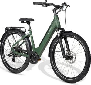 SAXXX E-Bike Cityrad Damen und Herren 28x2,35 Zoll, SAXXX SUV Pedelec, 468 Wh, max. 120km, 7 Gang SHIMANO Altus Schaltwerk, Kettenschaltung, Hinterradmotor, 468 Wh, (mit Gepäckträger, mit Akku-Schlüssel, Beleuchtungsset), E-Citybike mit 250W Heckmotor, El