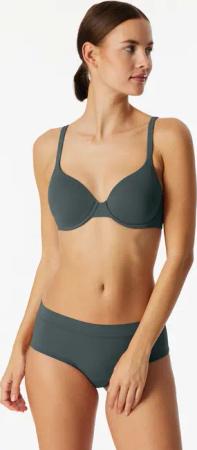 Schalen-BH mit Bügel und gleitenden Cups dunkelgrün - Unique Micro 90E